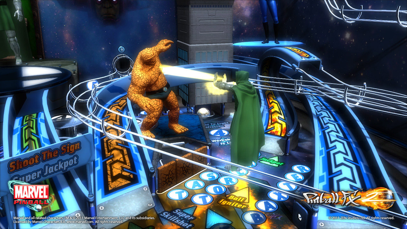 Illustration for article titled Marvel Pinball Celebrates 50 Years of the Fantastic Four